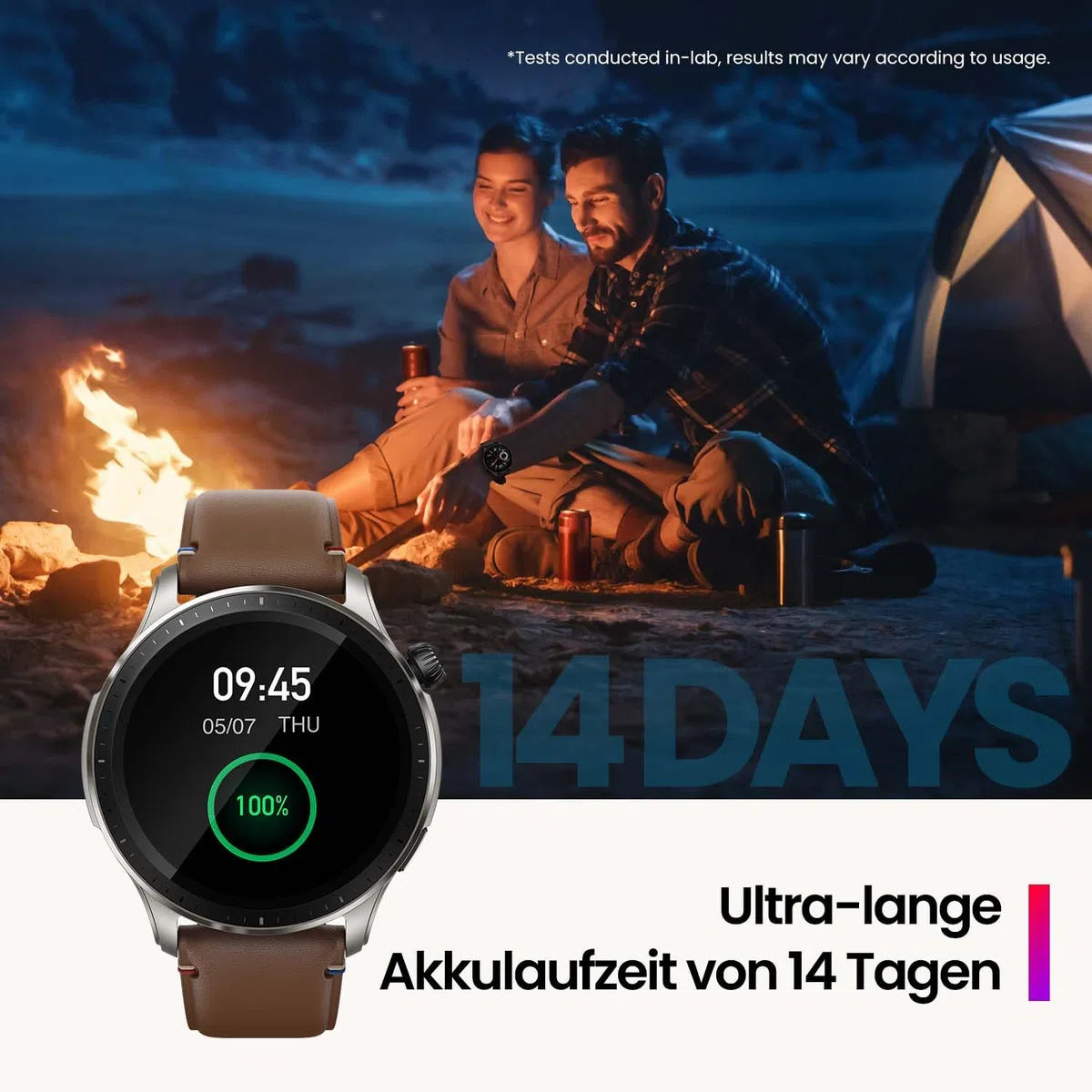 Amazfit GTR 4 Smartwatch mit Telefonieren über Bluetooth und Musikspeicher,1.43” AMOLED Display,150 Sportmodi,Alexa,14 Tage Akkulaufzeit,präzises GPS-Tracking für Herren Damen