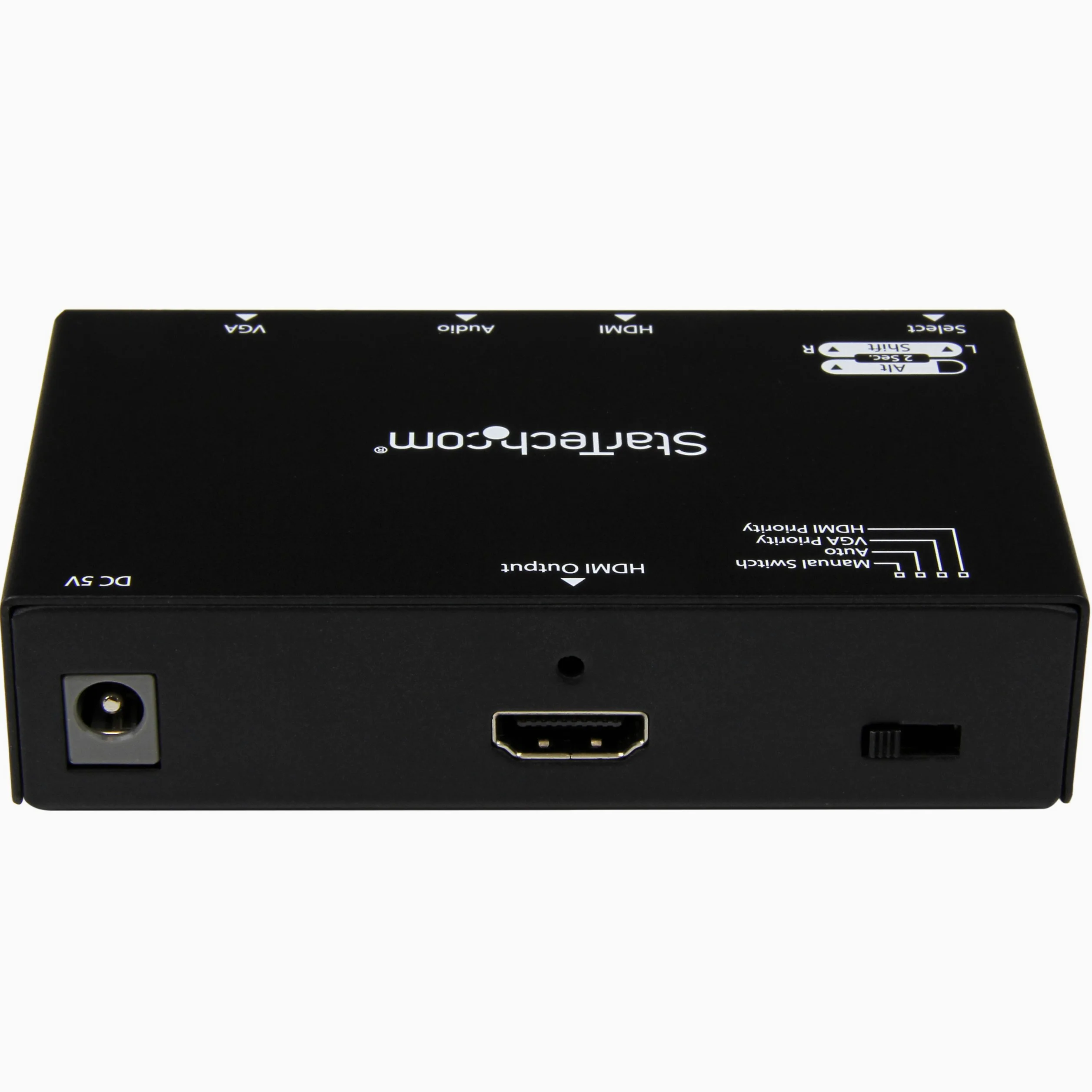 StarTech.com 2 Port VGA + HMDI auf HDMI Konverter Switch / Verteiler mit Vorrangsschaltung - Multiformat HDMI/VGA Auto Umschalter 1080p