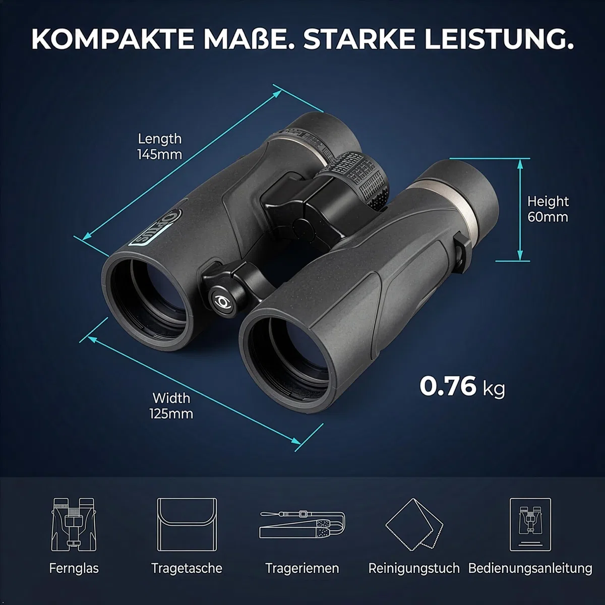 Optus Fernglas für Vogelbeobachtung 10x42 mit Mehrschichtvergütung