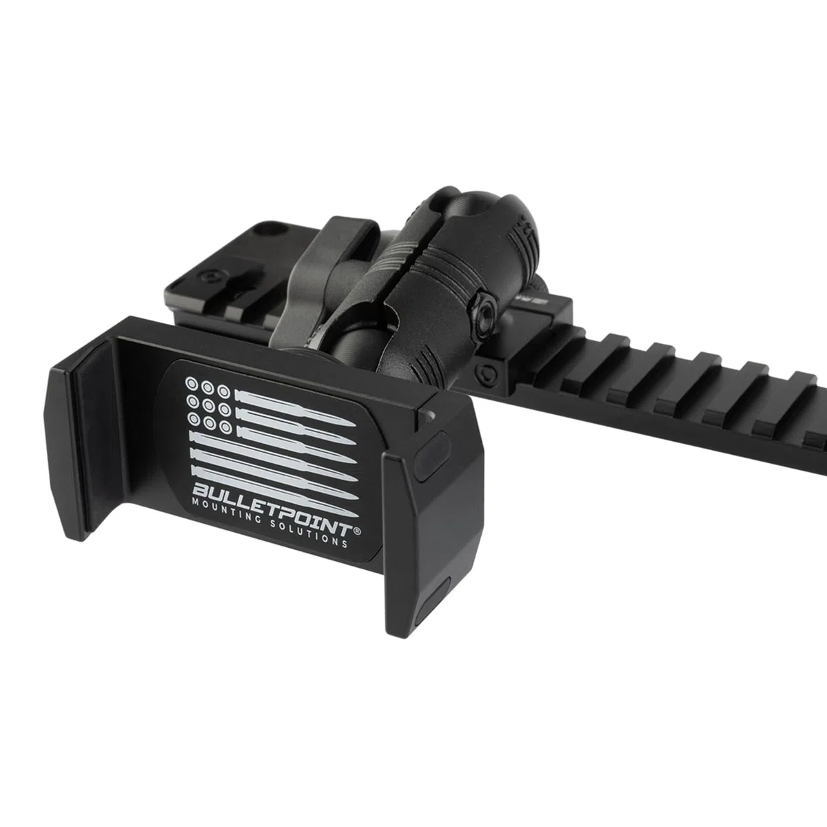 Bulletpoint Mounting Solutions Metallschiene im Picatinny-Stil mit universeller Handyhalterung + Action-Kamerahalterung, kompatibel mit Jeep Wrangler JL & Gladiator ab 2024