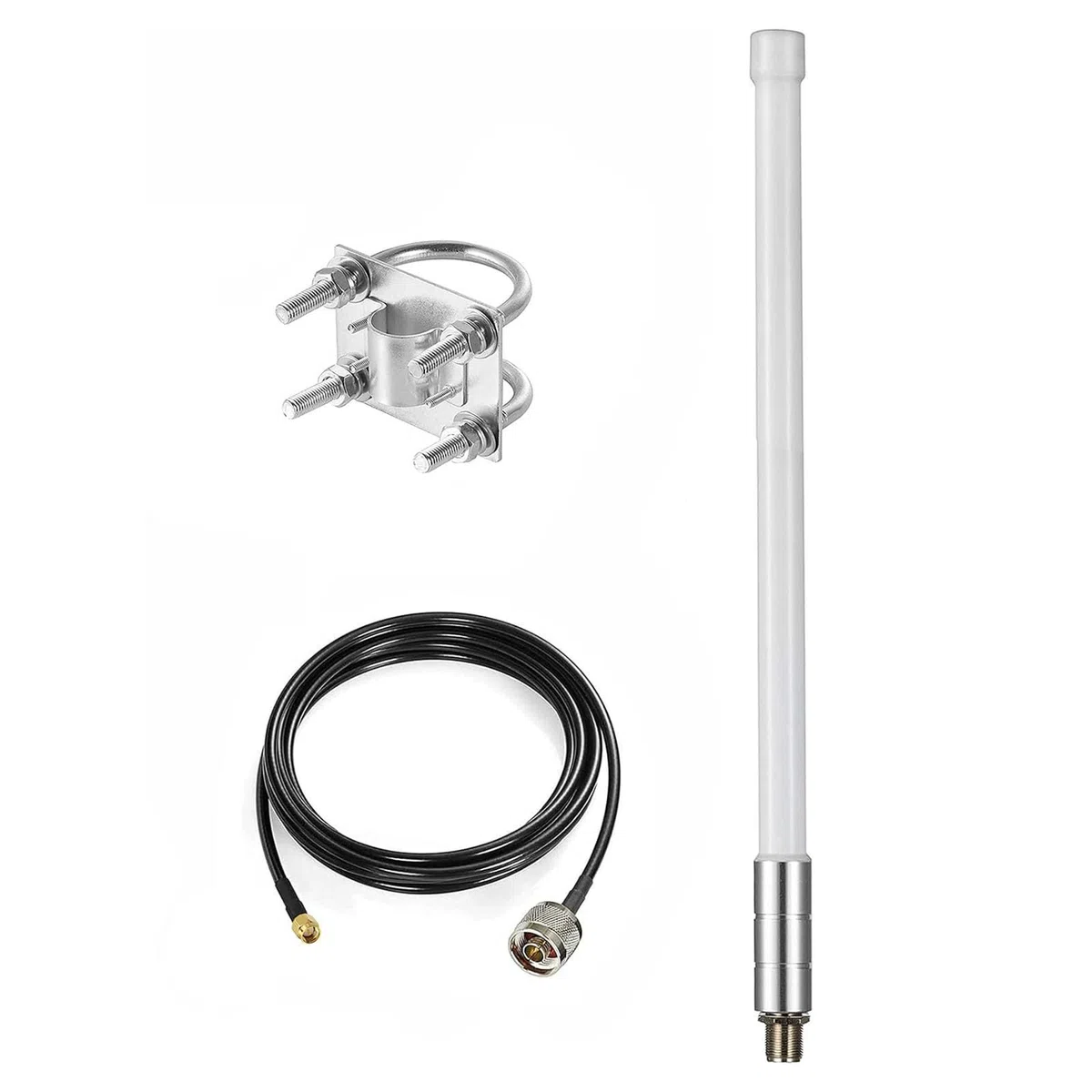 1090 MHz 978 MHz Dual Band ADS-B Antenne Flightaware Outdoor 5dBi Fiberglas Antenne mit 3 m Verlängerung SMA Kabel, Erhöhen Sie Fangabstand und Anzahl Eifagur
