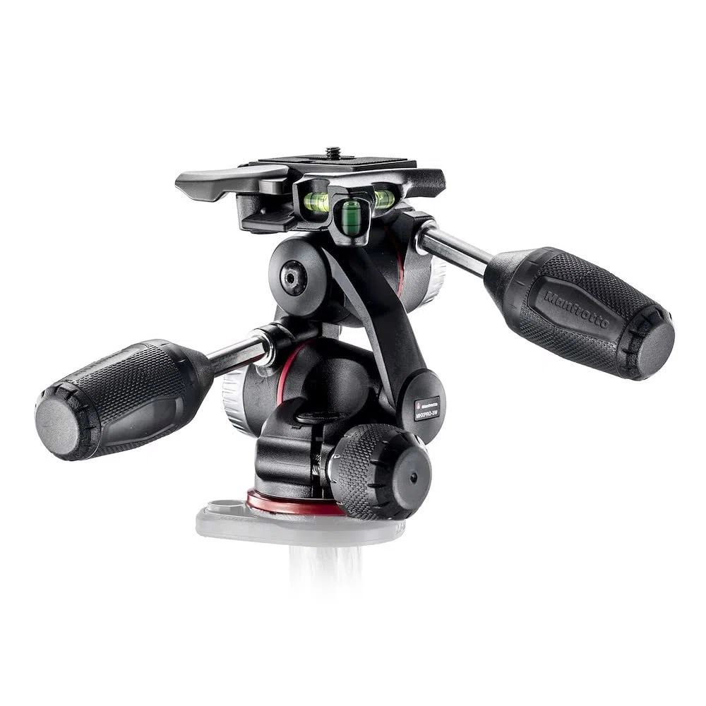 Manfrotto X-PRO 3-Wege-Stativkopf, für Kamerastative, flüssiger Kugelkopf, Kamerastabilisator, Fotografiezubehör für Inhaltserstellung, professionelle Fotografie