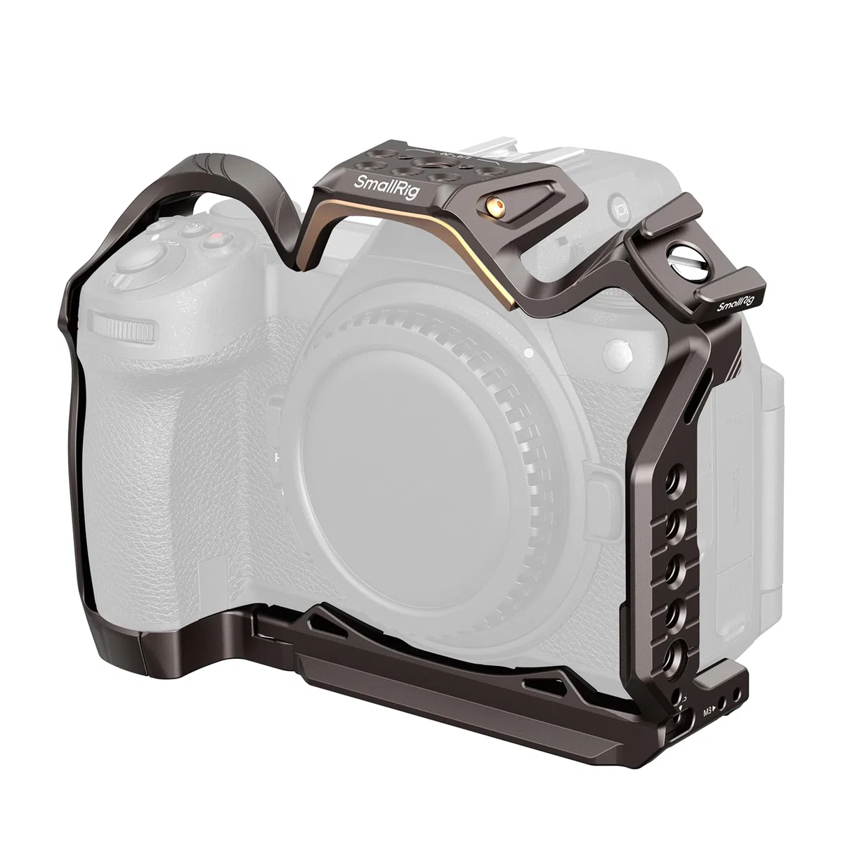 SMALLRIG Night Eagle Z6III Camera Cage Kamerakäfig für Nikon Z6 III, Vollkäfig aus Aluminiumlegierung, mit Schnellwechselplatte für Arca-Swiss und Blitzschuhhalterung für Mikrofon und Licht - 4521