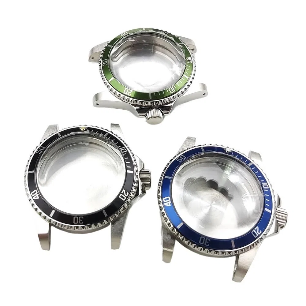 Automatisches mechanisches Herrenuhrgehäuse, 39 mm, wasserdicht, Vintage-Blasenspiegel, Edelstahlgehäuse, passend for NH35/36/38/4R-Uhrwerk