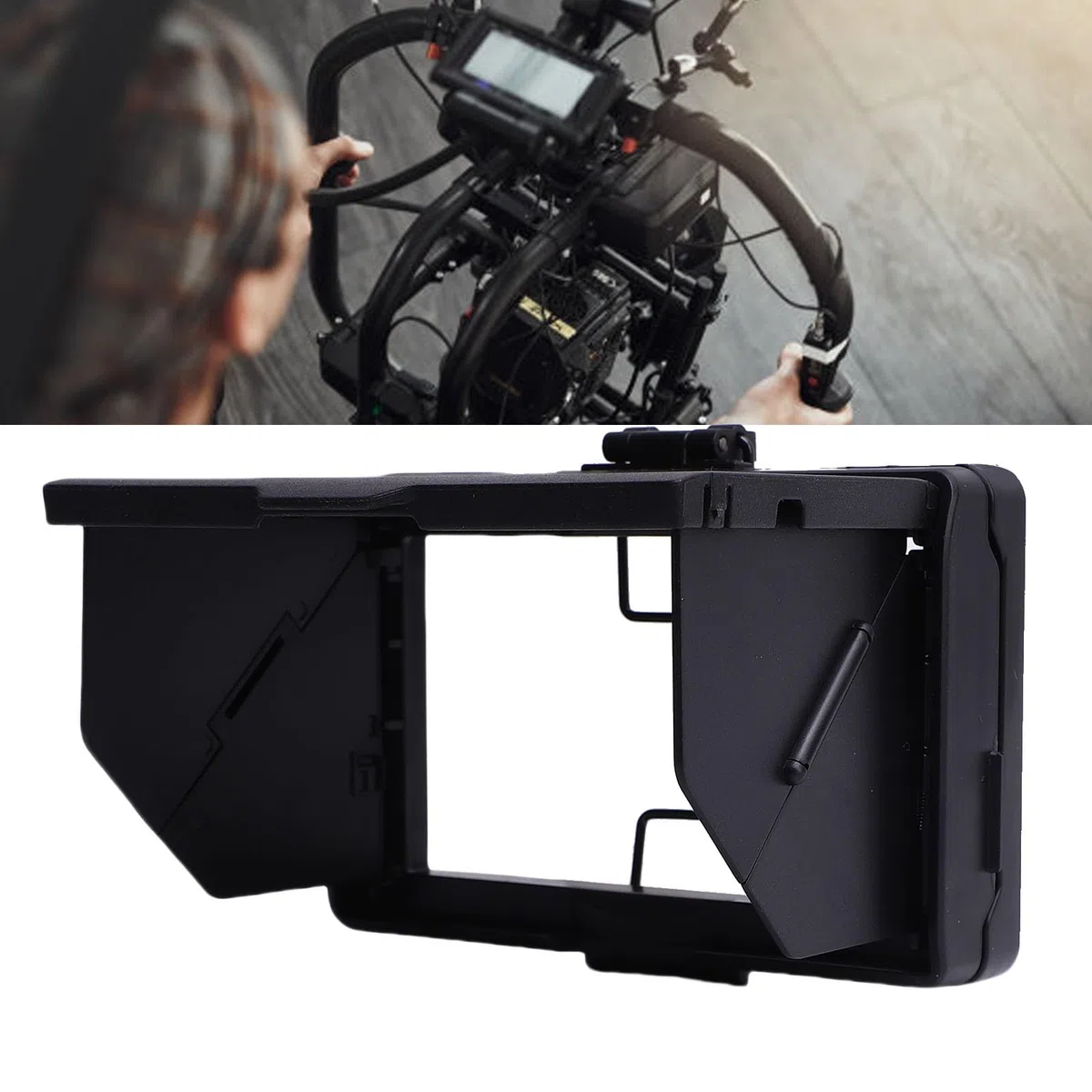LCD-Kamera-Bildschirmhaube, Sonnenschutz, blendfreie Sucherabdeckung für kompatible Kameras