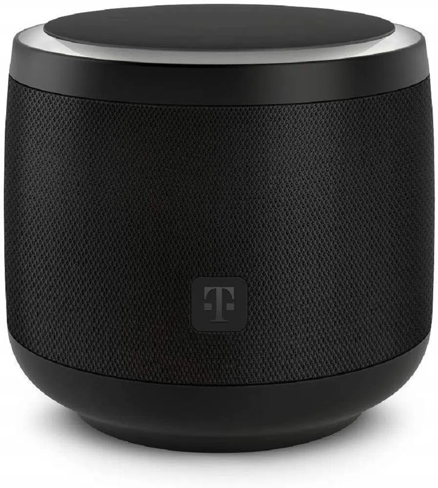 Deutsche Telekom [Nicht MEHR FUNKTIONSFÄHIG] Speaker der Telekom in schwarz | smarte Sprachsteuerung per WLAN über Lautsprecher zur Steuerung von MagentaTV & SmartHome