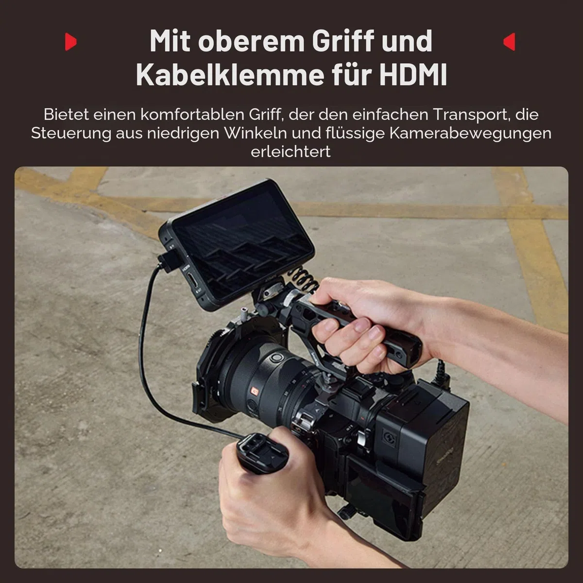 SMALLRIG A7 V / A7R V / A7 IV Cage Kit, with Obergriff/Seitengriff - 6026