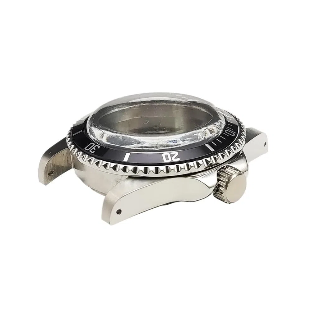 Automatisches mechanisches Herrenuhrgehäuse, 39 mm, wasserdicht, Vintage-Blasenspiegel, Edelstahlgehäuse, passend for NH35/36/38/4R-Uhrwerk