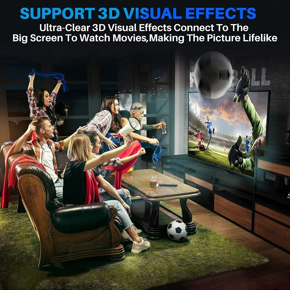 DP 1.4 auf HDMI 2.1 GlasfaserKabel 15m, 8K@60Hz/4K@120Hz Displayport zu HDMI Aktives Optisches Kabel, HDR/HDCP2.3, Unidirektional AOC-Kabel für HDTV, Laptop, Projektor, Monitor usw.