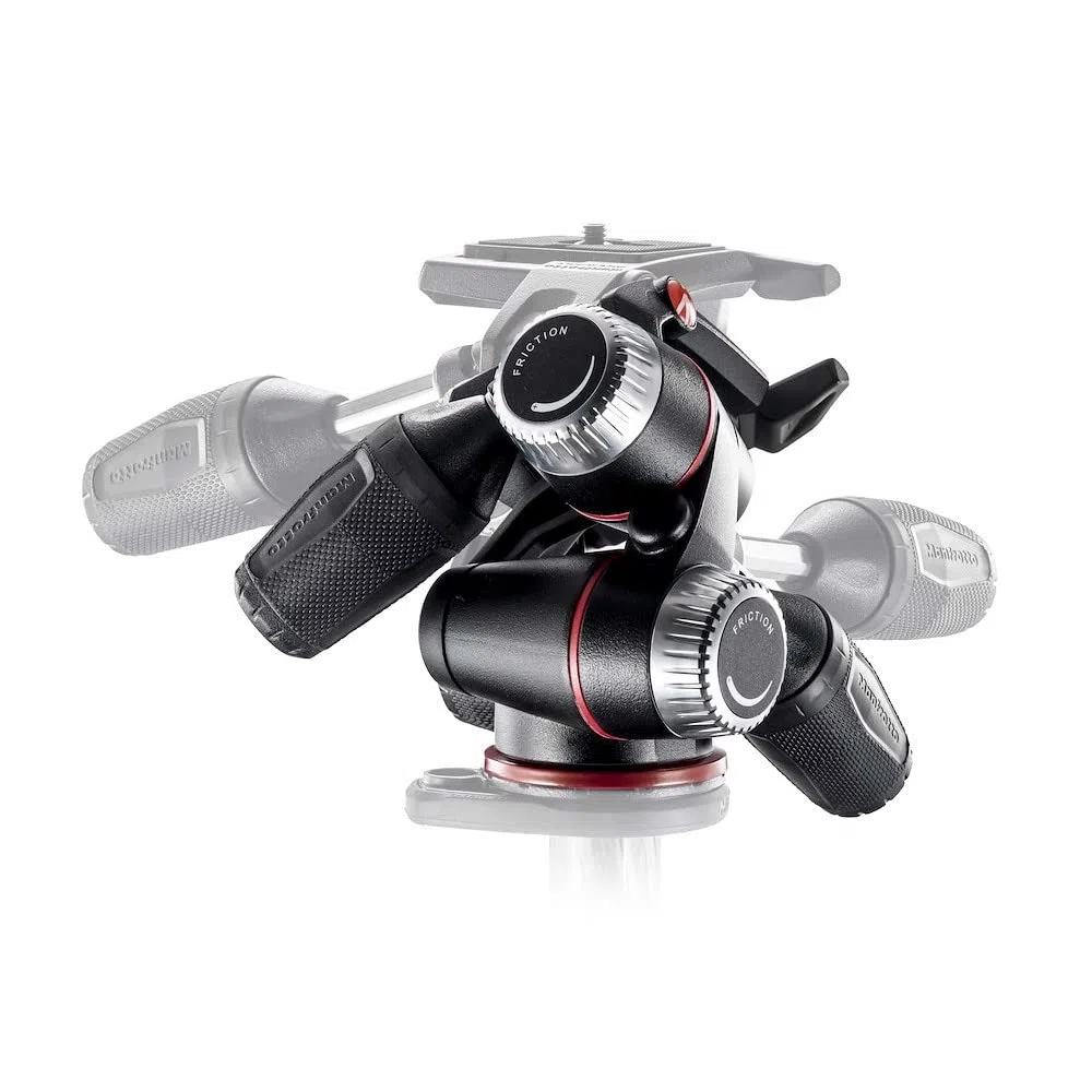 Manfrotto X-PRO 3-Wege-Stativkopf, für Kamerastative, flüssiger Kugelkopf, Kamerastabilisator, Fotografiezubehör für Inhaltserstellung, professionelle Fotografie