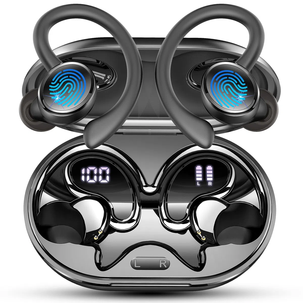 2026 Kopfhörer Kabellos Bluetooth 5.4, Bluetooth Kopfhörer, 50 Std Spielzeit, 4 ENC Noise Cancelling Mics, HiFi Stereo, In Ear Kopfhörer Kabellose Kopfhörer, IP7 Wasserdicht, Ohrhörer mit LED Anzeige