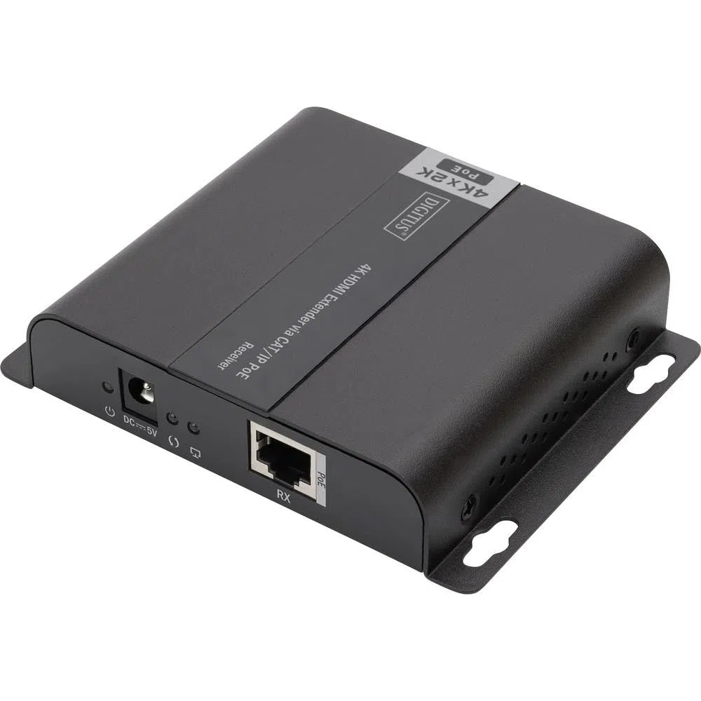 DIGITUS 4K HDMI Extender über CAT/IP Empfängereinheit PoE 5 120 m