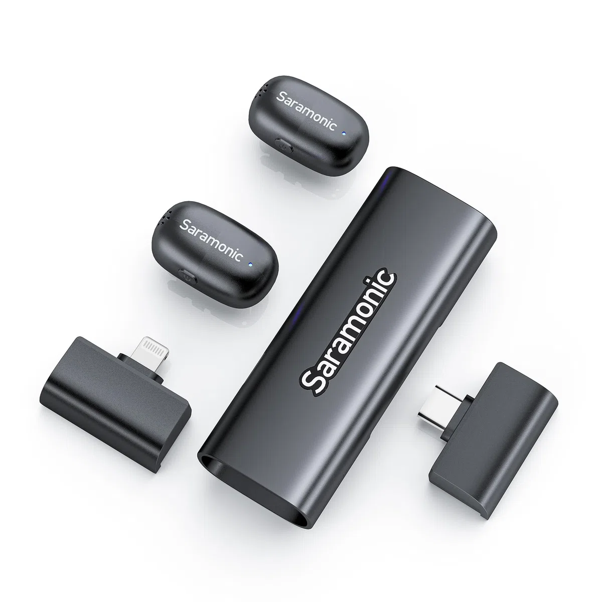 Saramonic Air SE kabelloses Lavalier-Mikrofon, 48 kHz/24 Bit, USB-C&Lightning Mini Mikrofon für iPhone, Android, PC, Ansteckmikrofon für Vlogging, Streaming, YouTube, Interviews